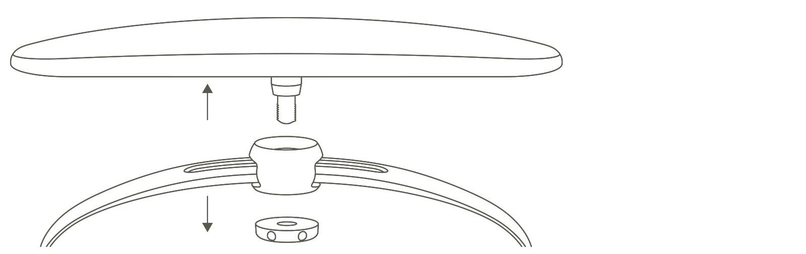 14 Separating the chin plate from the mounting piece