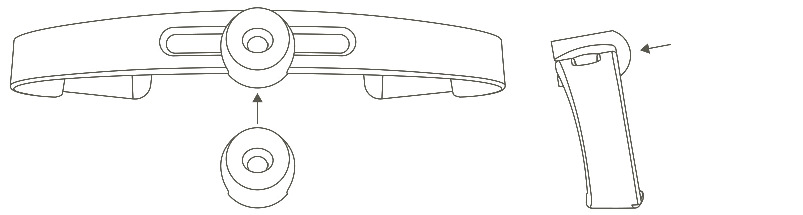 16 Sliding the mounting piece onto the spring, 17 Side view